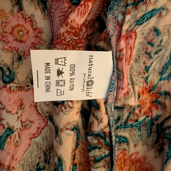 NATURAL LIFE Multicolor Floral Woman Dress - Picture 3 of 3